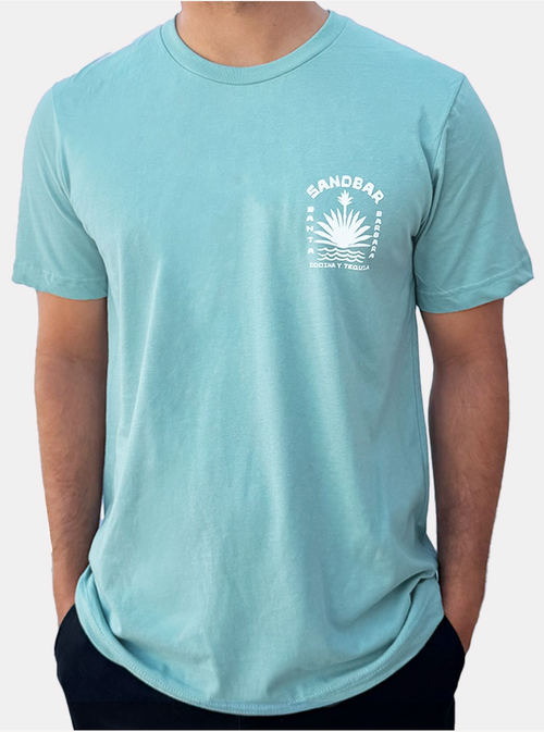 Agave T-Shirt - Santa Barbara - Dusty Blue